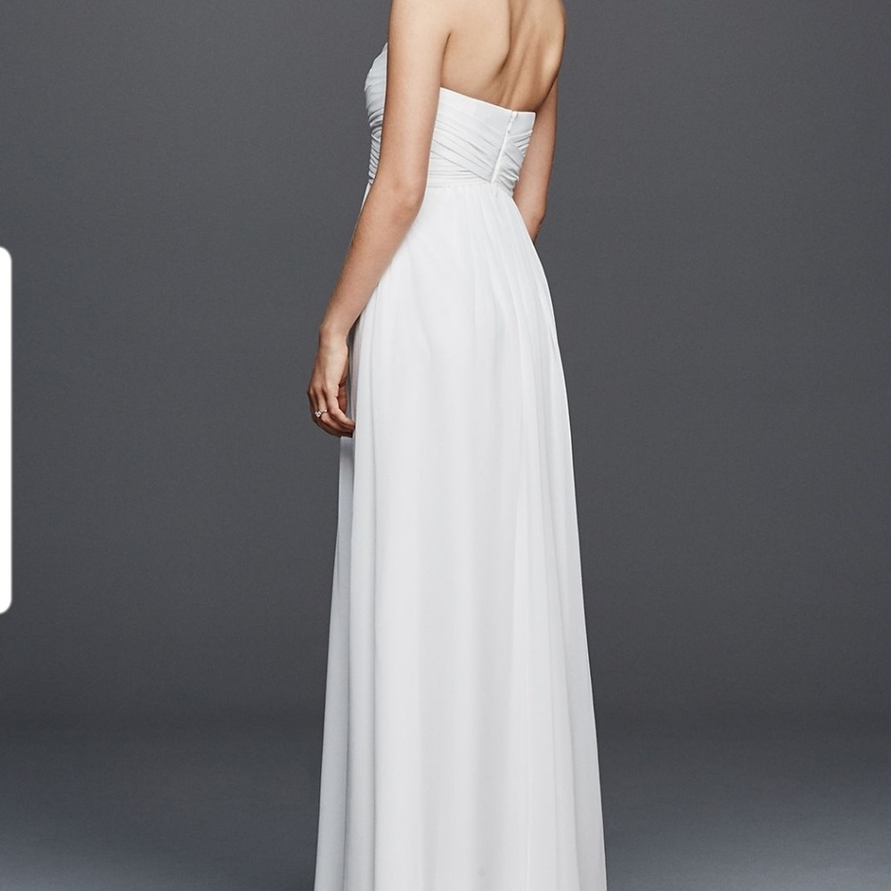Chiffon White Wedding Dress